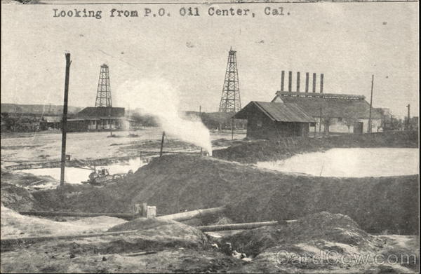 Looking from P.O. Oil Center California