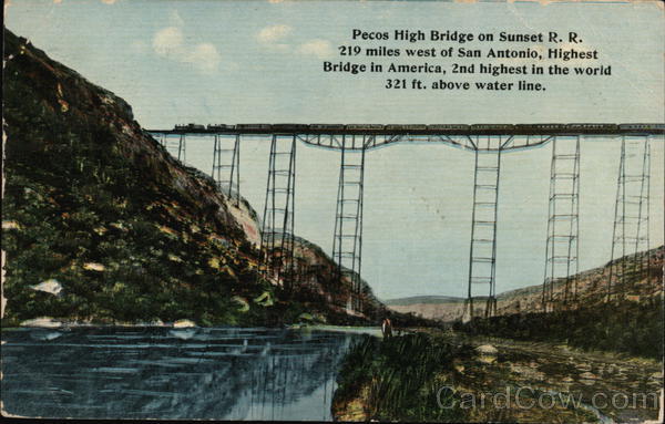 Pecos High Bridge on Sunset RR Railroad (Scenic)