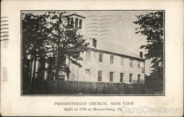 Presbyterian Church, Side View Mercersburg Pennsylvania