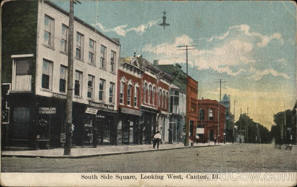 South Side Square, Looking West Canton Illinois