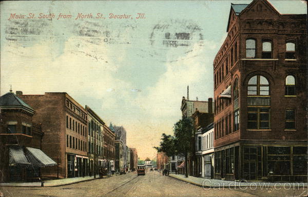 Main Street South from North Street Decatur Illinois