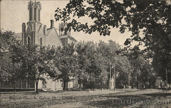 View of Baptist Church Galva Illinois