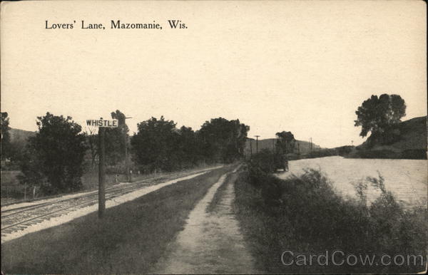 Looking Along Lovers' Lane Mazomanie Wisconsin
