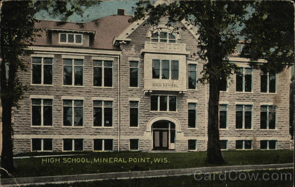 High School Building Mineral Point Wisconsin