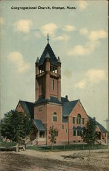 Congregational Church Orange, MA Postcard Postcard Postcard