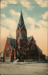 View of Presbyterian Church Fort Scott, KS Postcard Postcard Postcard