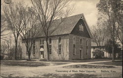 Conservatory of Music, Baker University Postcard