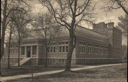 Gymnasium From the East, Baker University Postcard