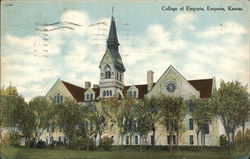 College of Emporia Postcard