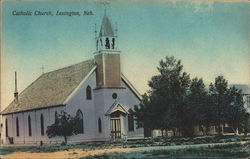 Catholic Church Lexington, NE Postcard Postcard Postcard