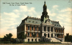 Hall County Court House Grand Island, NE Postcard Postcard Postcard