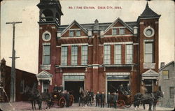 No. 1 Fire Station Sioux City, IA Postcard Postcard Postcard