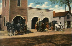 Fire Department Postcard