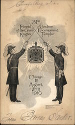 31st Triennial of the Grand Knights Conclave Encampment Templar Postcard