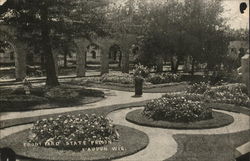 Front Yard State Prison Waupun, WI Postcard Postcard Postcard