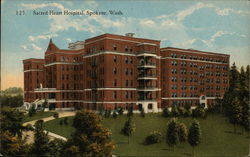 Sacred Heart Hospital Spokane, WA Postcard Postcard Postcard