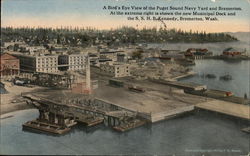 Puget Sound Naval Yard and Bremerton Washington Postcard Postcard Postcard