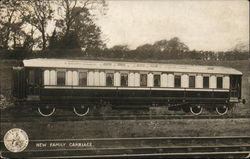 New Family Carriage, London & North Western Railway Company Postcard