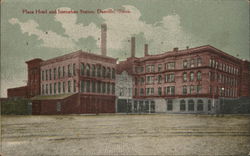 Plaza Hotel and Interurban Station Postcard