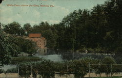 Wells Dam, Above the Glen Milford, PA Postcard Postcard Postcard