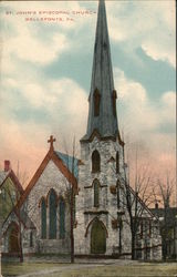 St. John's Episcopal Church Bellefonte, PA Postcard Postcard Postcard