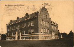 High School Building West Aurora, IL Postcard Postcard Postcard