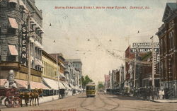 North Vermillion Street, North From Square Danville, IL Postcard Postcard Postcard