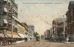 North Vermillion Street, North From Square Postcard