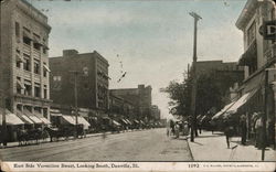 East Side Vermilion Street, Looking South Danville, IL Postcard Postcard Postcard