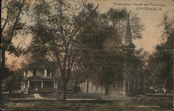 Presbyterian Church and Parsonage Postcard