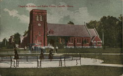 Chapel at Solders and Sailors Home Danville, IL Postcard Postcard Postcard