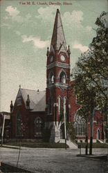 First M.E. Church Danville, IL Postcard Postcard Postcard