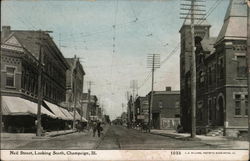 Neil Street, Looking South Champaign, IL Postcard Postcard Postcard