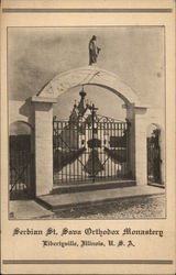 Serbian St. Sava Orthodox Monastery Postcard