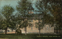 Public School Building Leaf River, IL Postcard Postcard Postcard