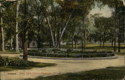 West Park Scene Kewanee, IL Postcard Postcard Postcard
