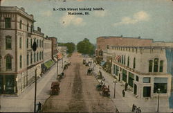17th Street Looking South Postcard