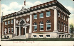 Carnegie Library Freeport, IL Postcard Postcard Postcard
