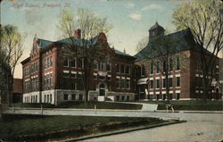 High School Freeport, IL Postcard Postcard Postcard