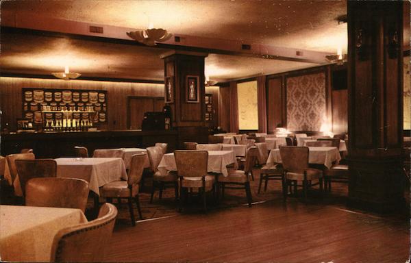 The Drum Room - Hotel Hayes Jackson, MI Postcard
