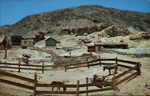 Corral, Pack Burros, Calico Ghost Town California Max Mahan