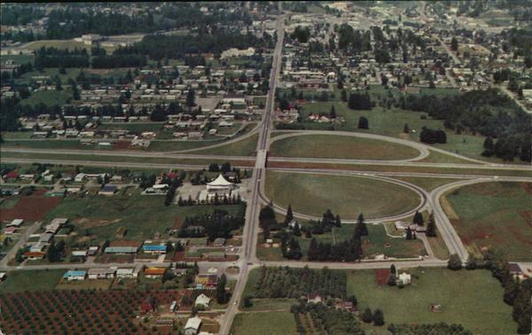 Cloverleaf Overpass Abbotsford BC Canada British Columbia