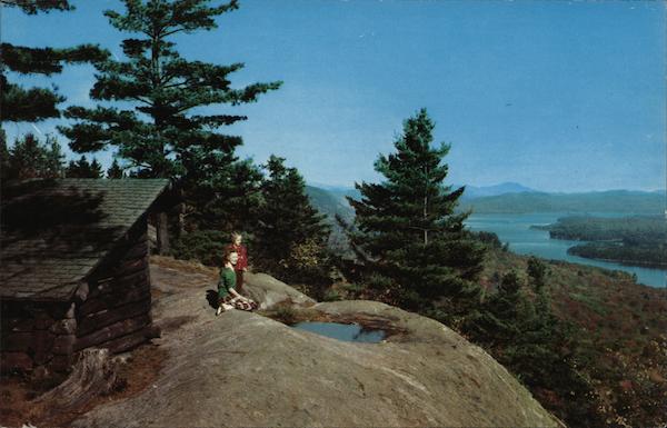 Scene From Atop Bald Mountain Old Forge New York