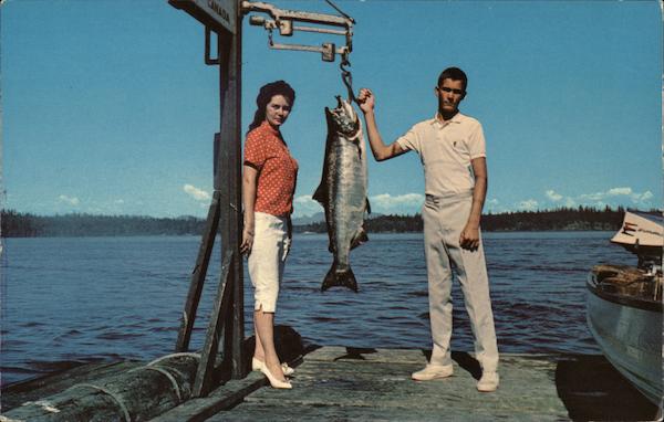 Tyee Fishing Vancouver Island BC Canada British Columbia