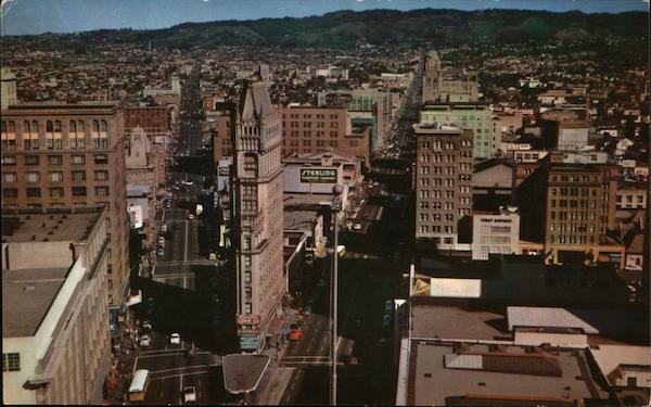 Looking North on Broadway and Telegraph Oakland California
