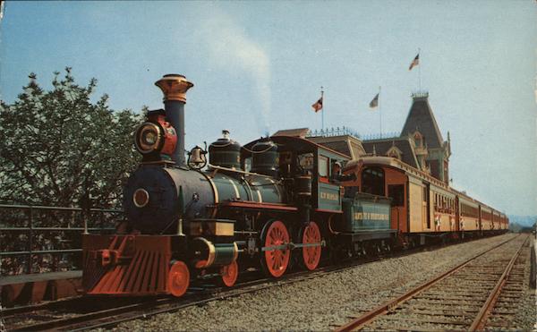 Santa Fe and Disneyland Passenger Train Anaheim California