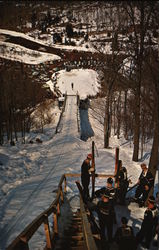 Suicide Hill - Ski Jumping Postcard