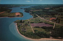 Aerial View Ironton, MI Postcard Postcard Postcard