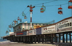 Skylift Ride at Pier Daytona Beach, FL Postcard Postcard Postcard