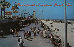 Boardwalk Daytona Beach, FL Postcard Postcard Postcard